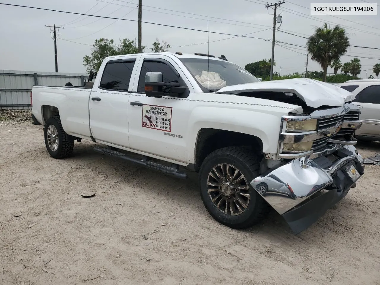 2018 Chevrolet Silverado K2500 Heavy Duty VIN: 1GC1KUEG8JF194206 Lot: 62635154