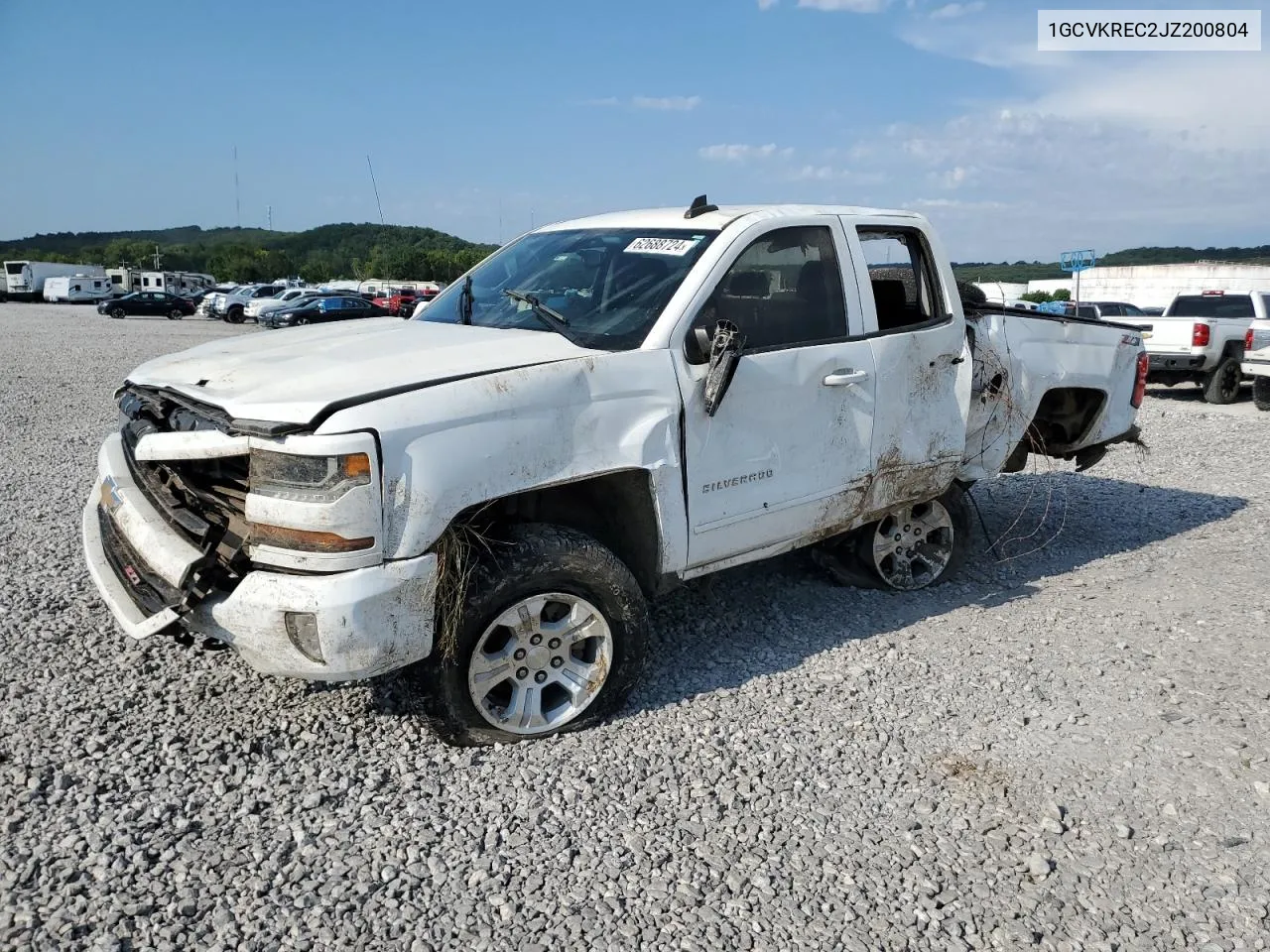 1GCVKREC2JZ200804 2018 Chevrolet Silverado K1500 Lt