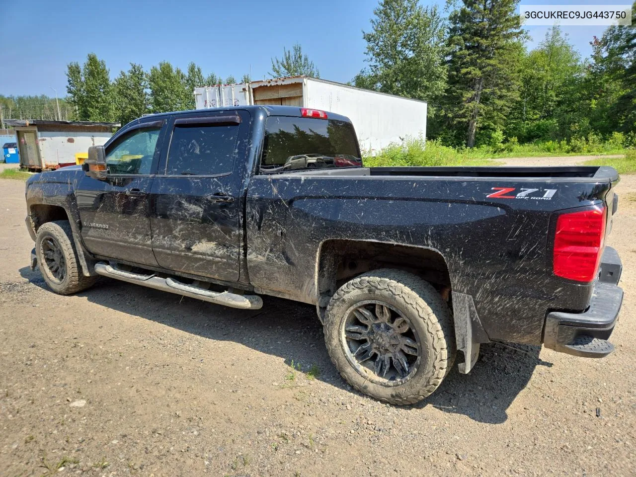 2018 Chevrolet Silverado K1500 Lt VIN: 3GCUKREC9JG443750 Lot: 62984804