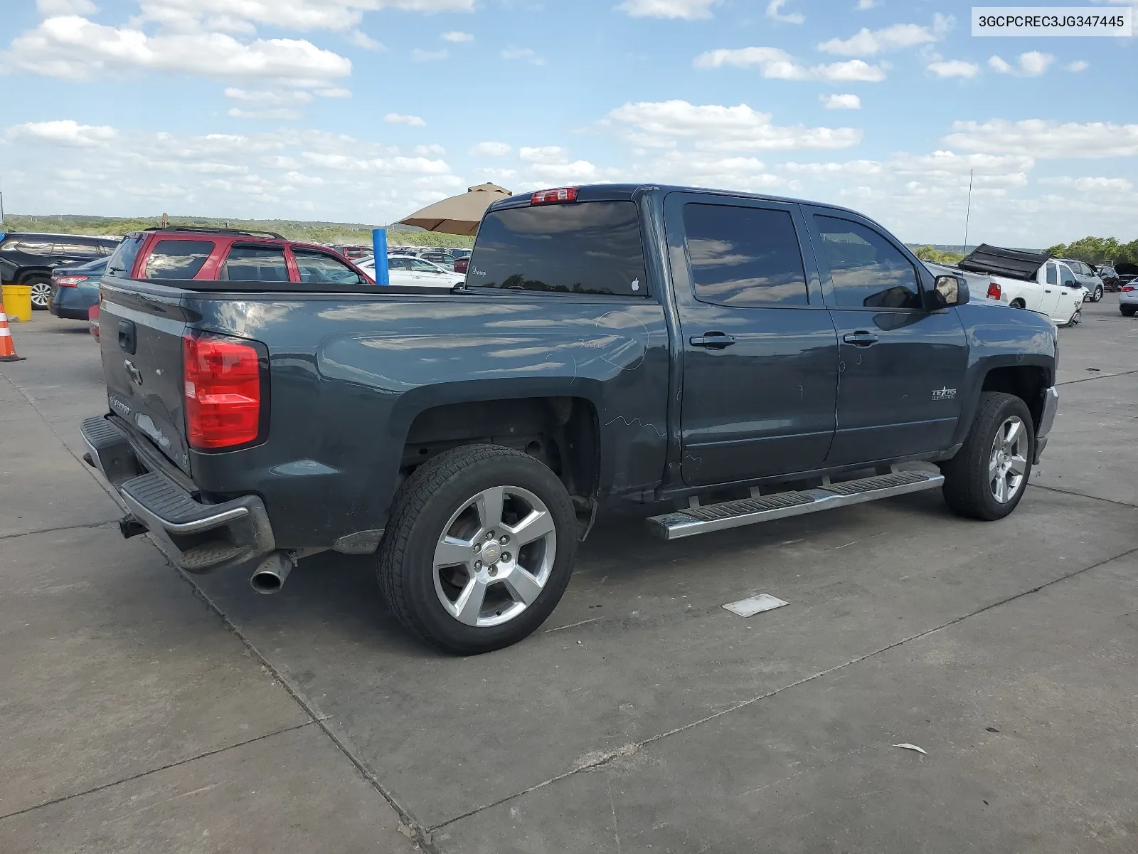 2018 Chevrolet Silverado C1500 Lt VIN: 3GCPCREC3JG347445 Lot: 63126394