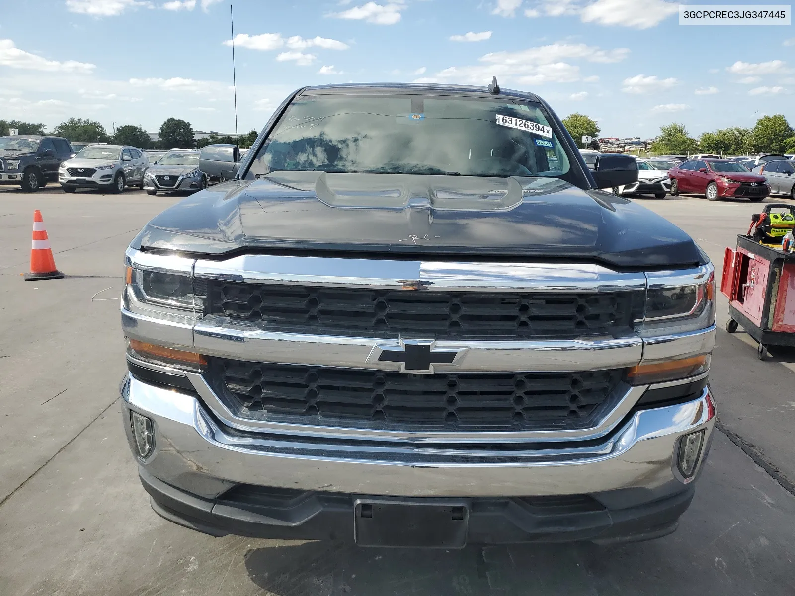 2018 Chevrolet Silverado C1500 Lt VIN: 3GCPCREC3JG347445 Lot: 63126394