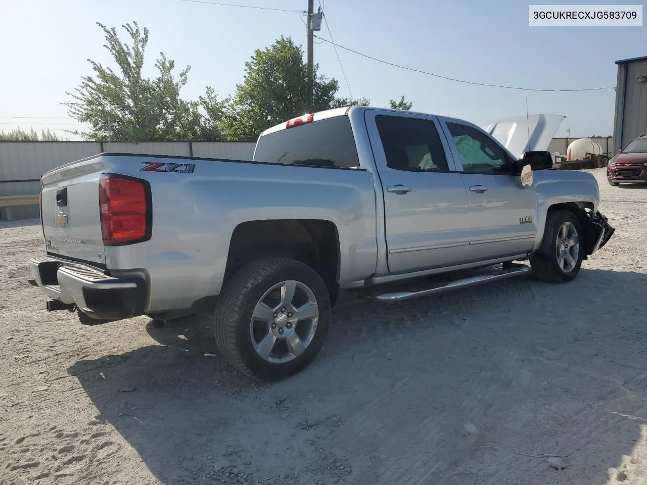 2018 Chevrolet Silverado K1500 Lt VIN: 3GCUKRECXJG583709 Lot: 63243254