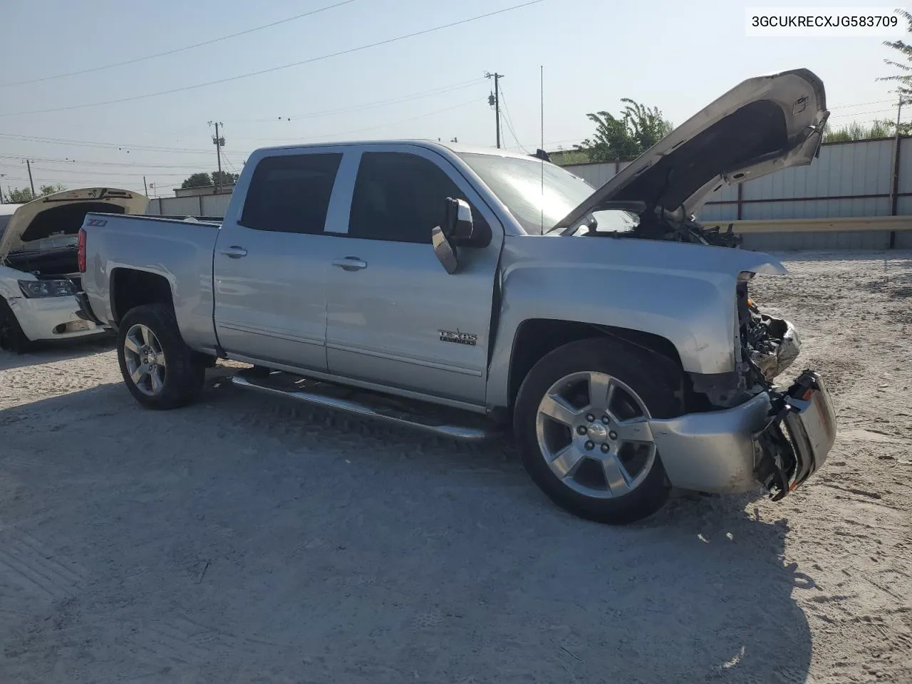 2018 Chevrolet Silverado K1500 Lt VIN: 3GCUKRECXJG583709 Lot: 63243254