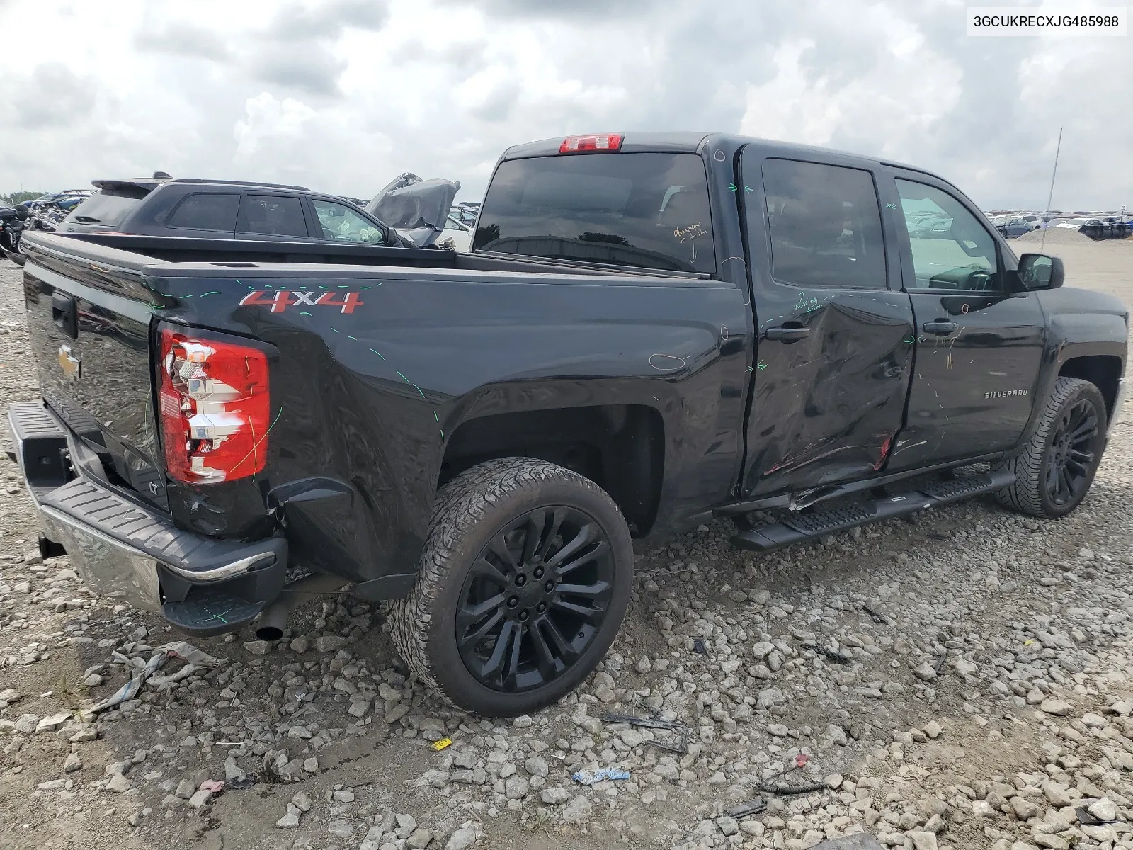 2018 Chevrolet Silverado K1500 Lt VIN: 3GCUKRECXJG485988 Lot: 64552364