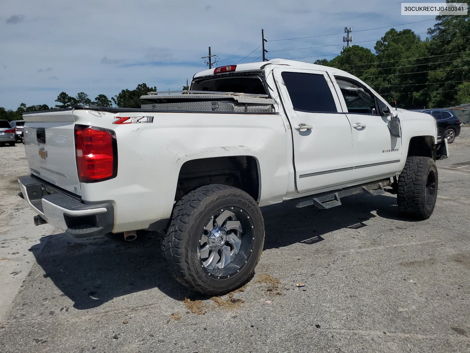 2018 Chevrolet Silverado K1500 Lt VIN: 3GCUKREC1JG480341 Lot: 64676924