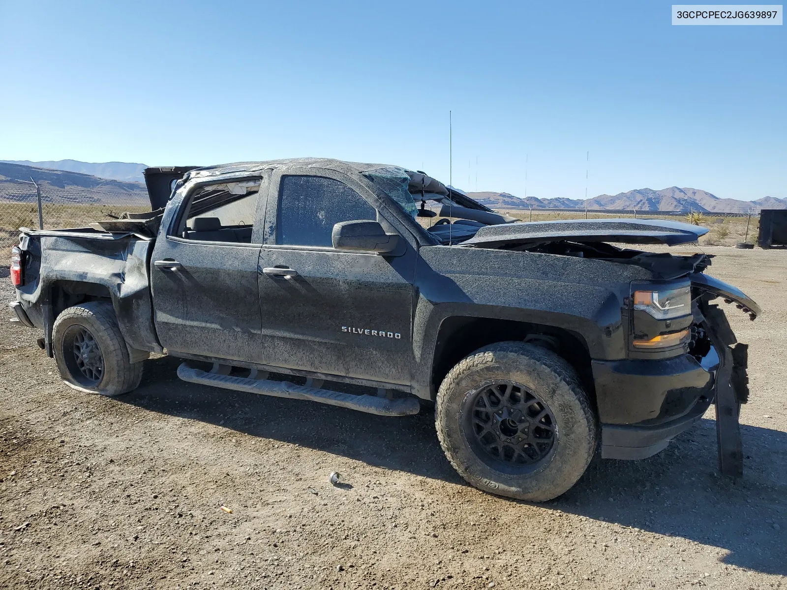 2018 Chevrolet Silverado C1500 Custom VIN: 3GCPCPEC2JG639897 Lot: 64813074