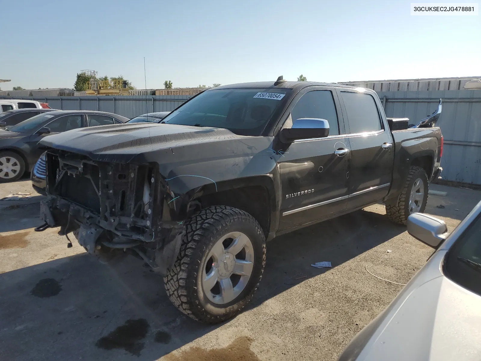 2018 Chevrolet Silverado K1500 Ltz VIN: 3GCUKSEC2JG478881 Lot: 65070054