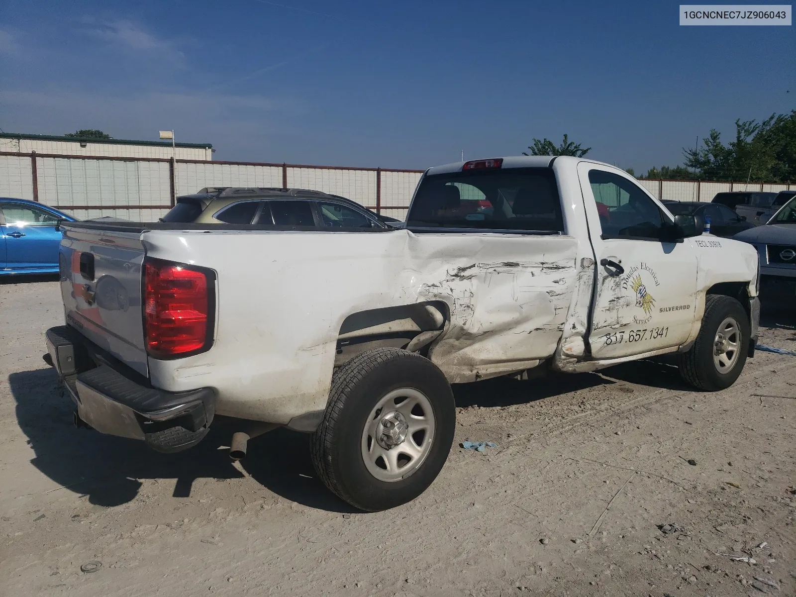 2018 Chevrolet Silverado C1500 VIN: 1GCNCNEC7JZ906043 Lot: 65435434