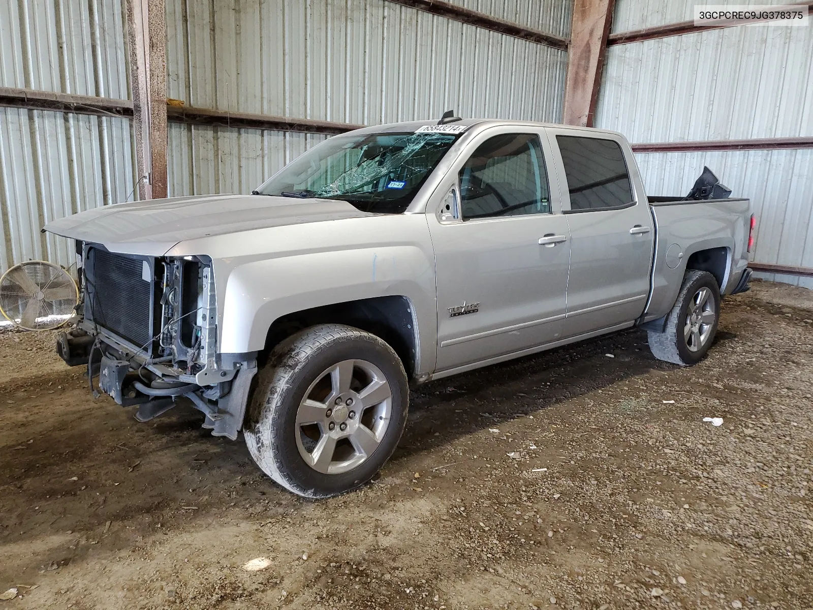 2018 Chevrolet Silverado C1500 Lt VIN: 3GCPCREC9JG378375 Lot: 65843214