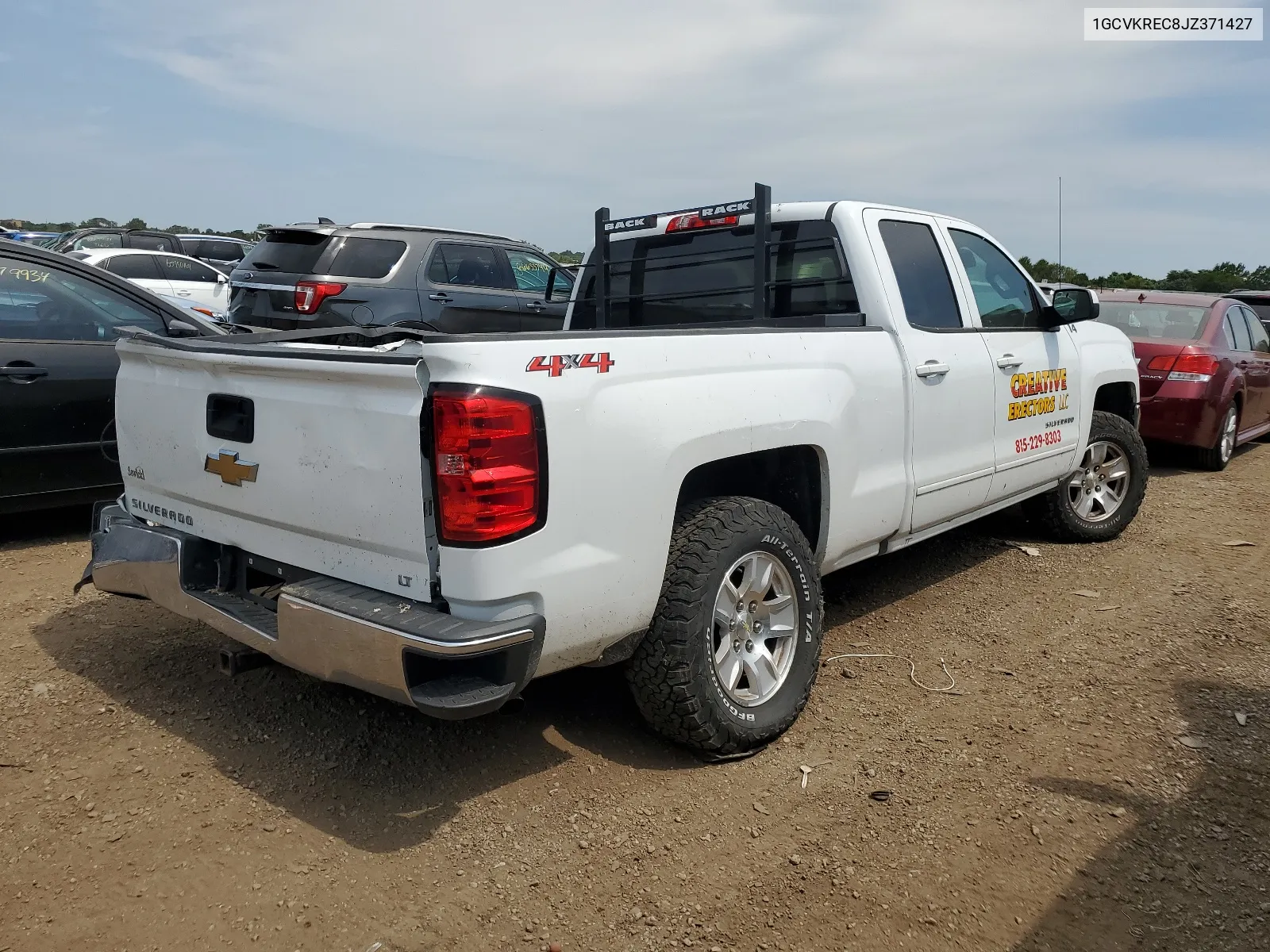 2018 Chevrolet Silverado K1500 Lt VIN: 1GCVKREC8JZ371427 Lot: 66201944