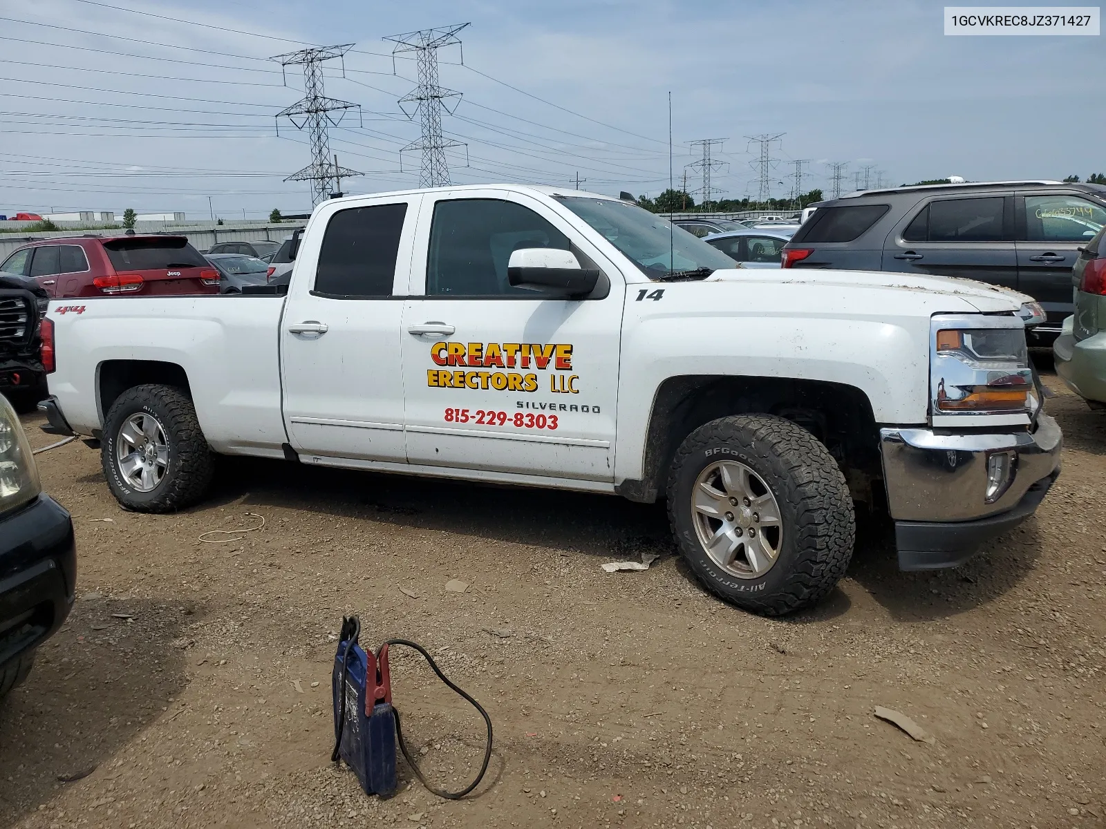 2018 Chevrolet Silverado K1500 Lt VIN: 1GCVKREC8JZ371427 Lot: 66201944