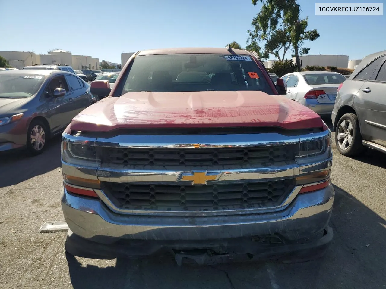 1GCVKREC1JZ136724 2018 Chevrolet Silverado K1500 Lt