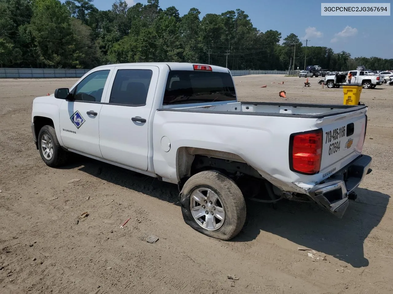 2018 Chevrolet Silverado C1500 VIN: 3GCPCNEC2JG367694 Lot: 66895004