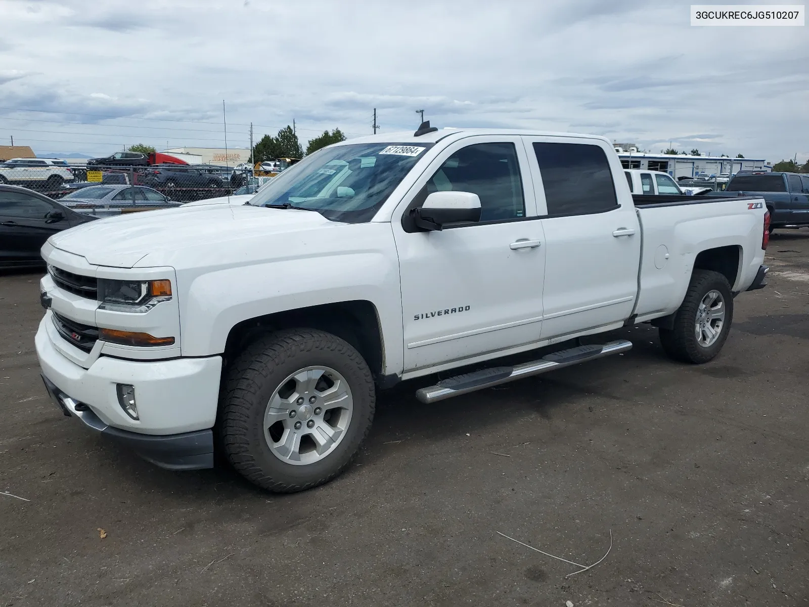 2018 Chevrolet Silverado K1500 Lt VIN: 3GCUKREC6JG510207 Lot: 67129864