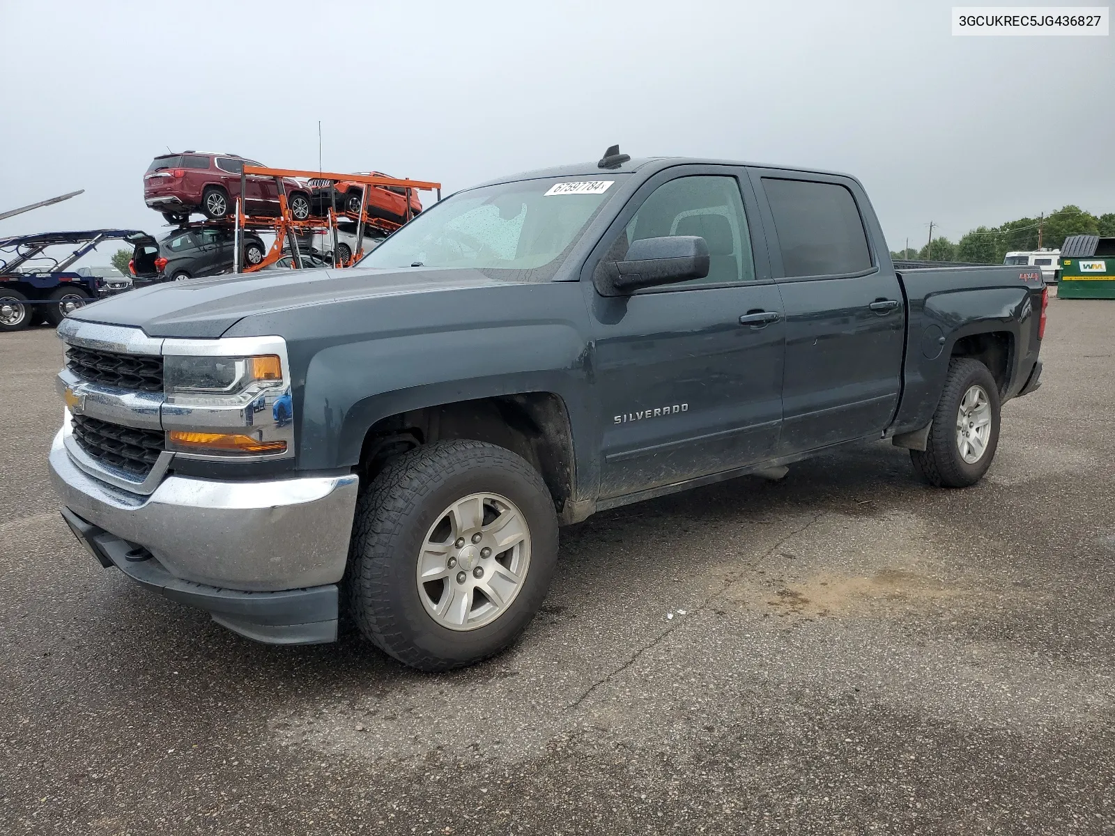 2018 Chevrolet Silverado K1500 Lt VIN: 3GCUKREC5JG436827 Lot: 67597784