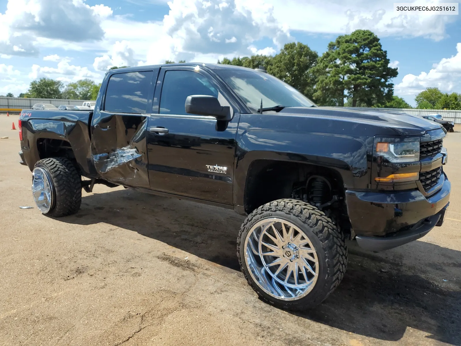 2018 Chevrolet Silverado K1500 Custom VIN: 3GCUKPEC6JG251612 Lot: 67787624