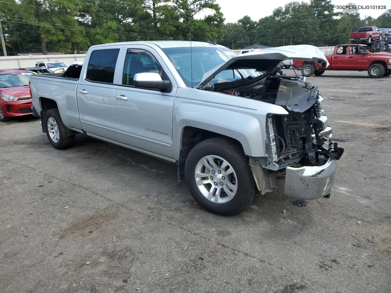 2018 Chevrolet Silverado C1500 Lt VIN: 3GCPCREC6JG101828 Lot: 67950924