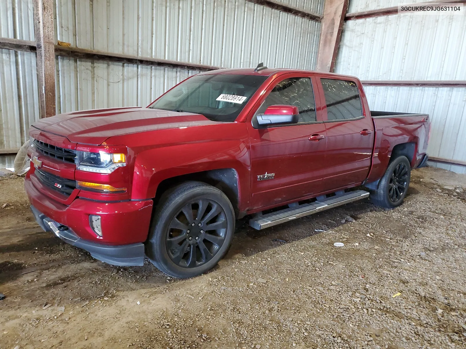 2018 Chevrolet Silverado K1500 Lt VIN: 3GCUKREC9JG631104 Lot: 68028914