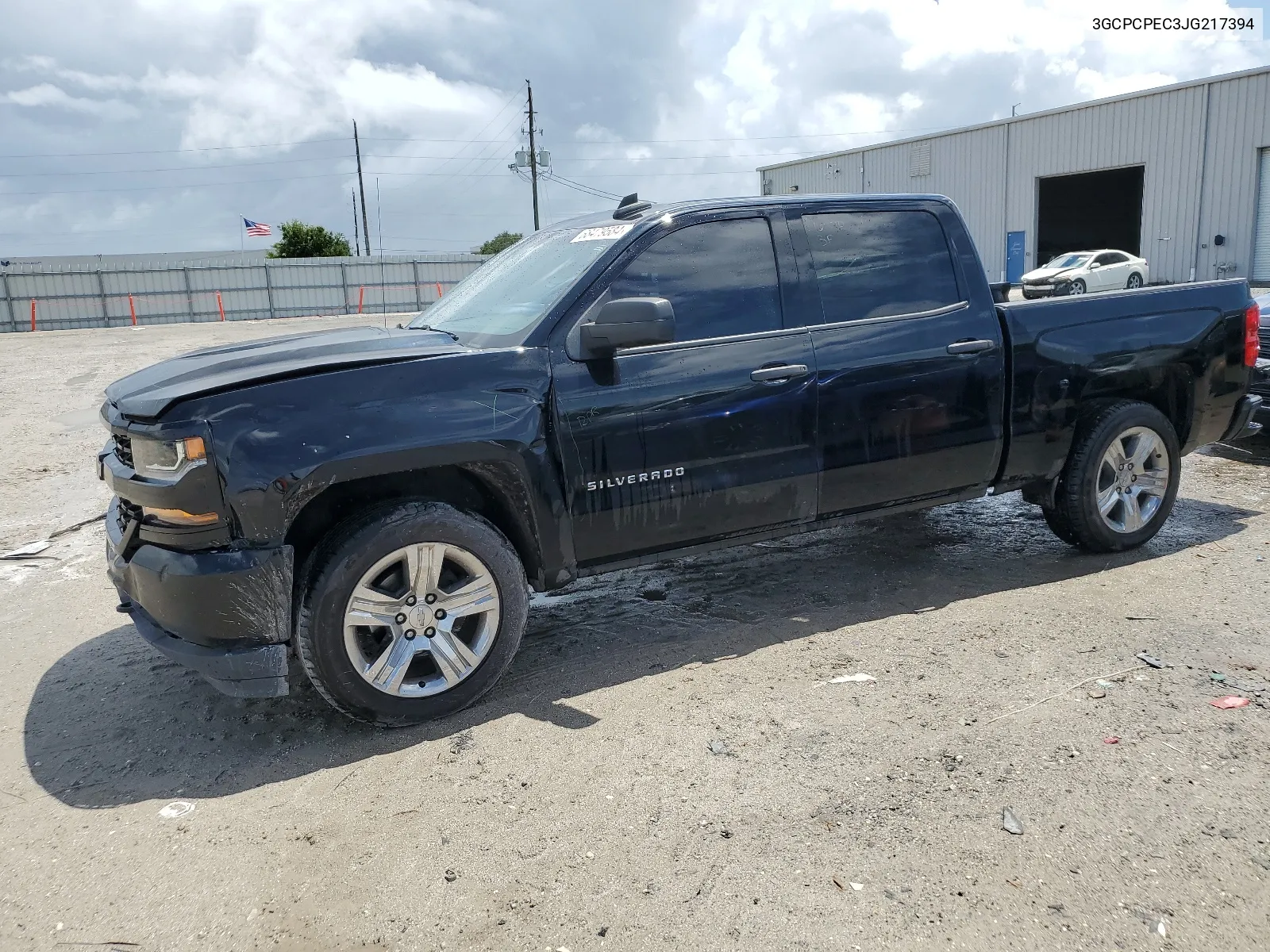 2018 Chevrolet Silverado C1500 Custom VIN: 3GCPCPEC3JG217394 Lot: 68479584