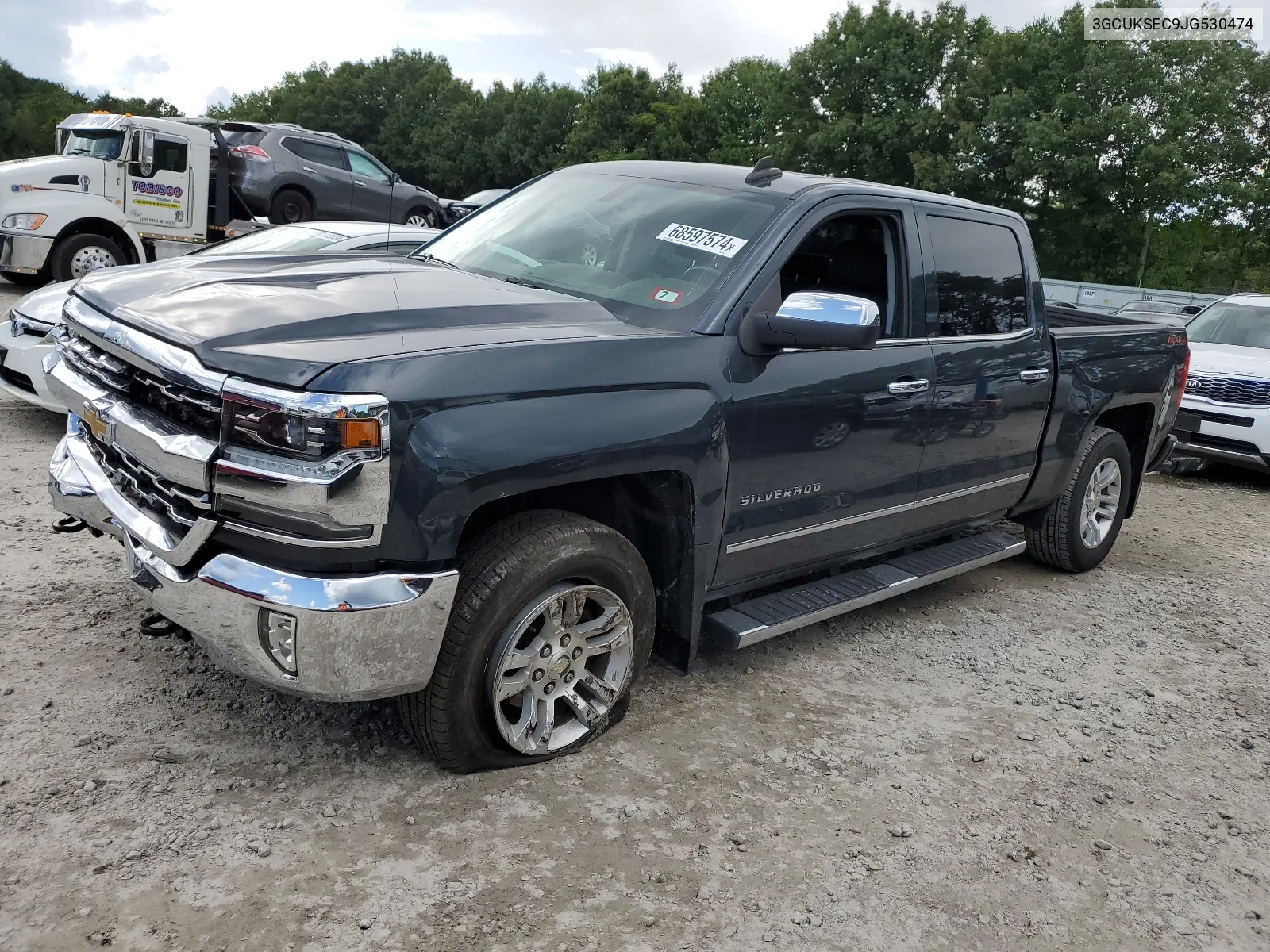 2018 Chevrolet Silverado K1500 Ltz VIN: 3GCUKSEC9JG530474 Lot: 68597574