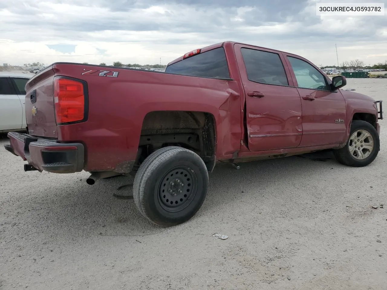 2018 Chevrolet Silverado K1500 Lt VIN: 3GCUKREC4JG593782 Lot: 68631544