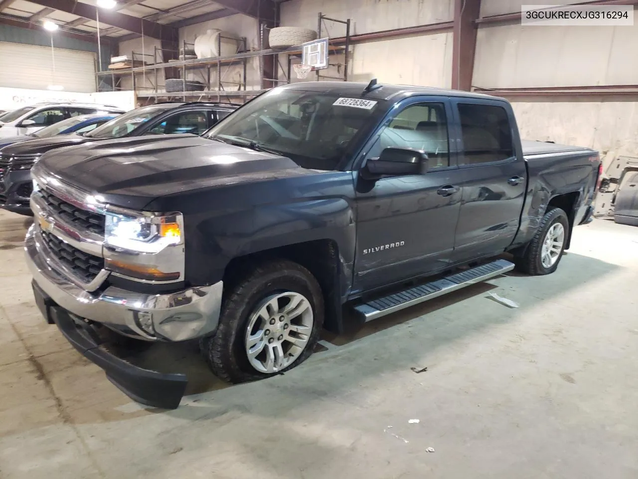 3GCUKRECXJG316294 2018 Chevrolet Silverado K1500 Lt