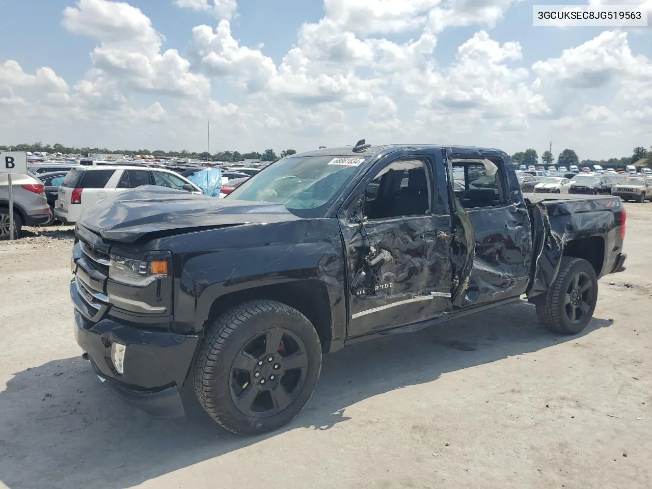 2018 Chevrolet Silverado K1500 Ltz VIN: 3GCUKSEC8JG519563 Lot: 68861834