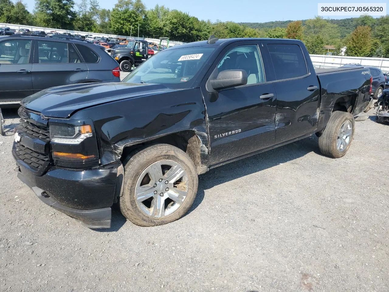 2018 Chevrolet Silverado K1500 Custom VIN: 3GCUKPEC7JG565320 Lot: 69058424