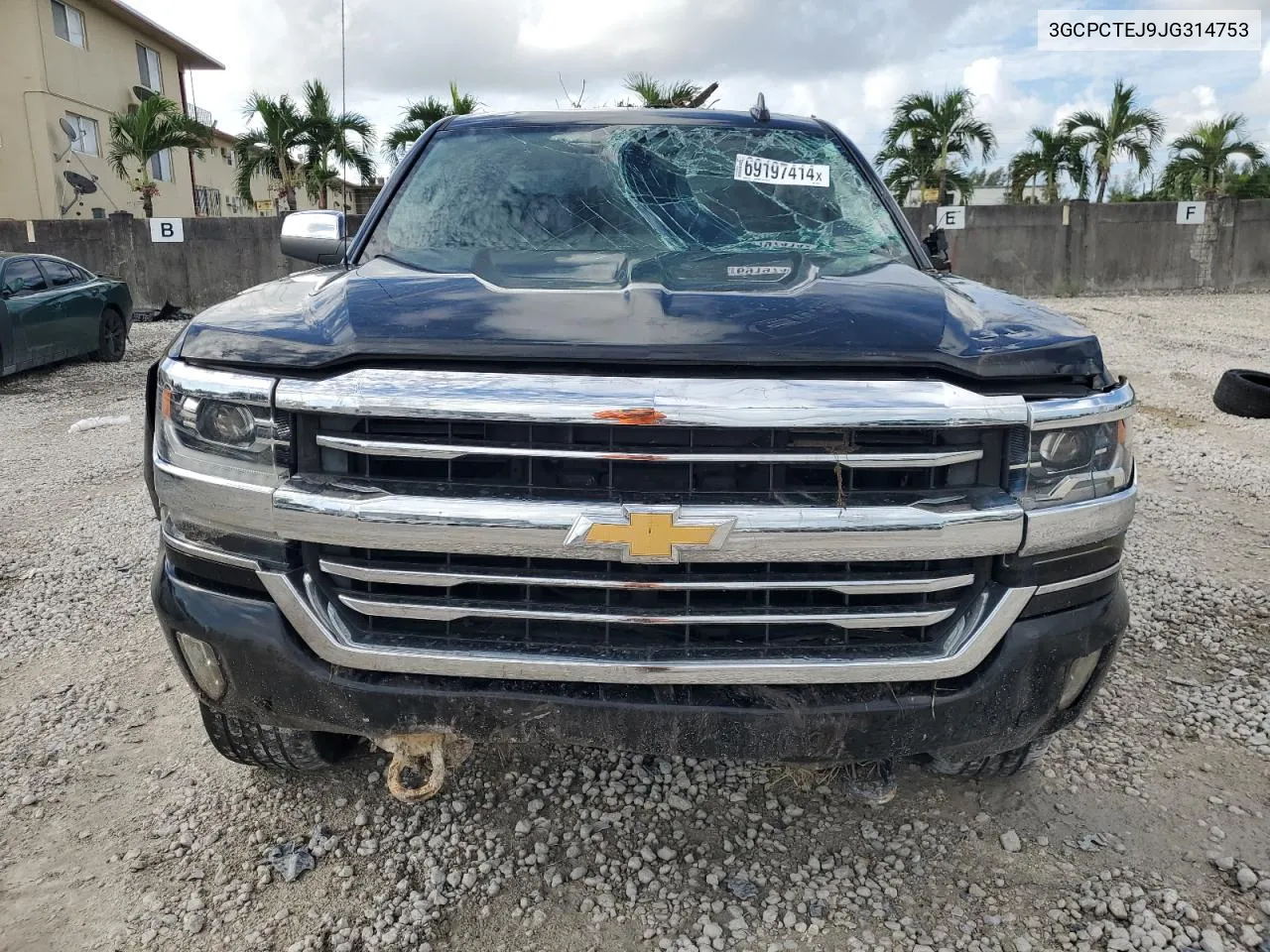 2018 Chevrolet Silverado C1500 High Country VIN: 3GCPCTEJ9JG314753 Lot: 69197414