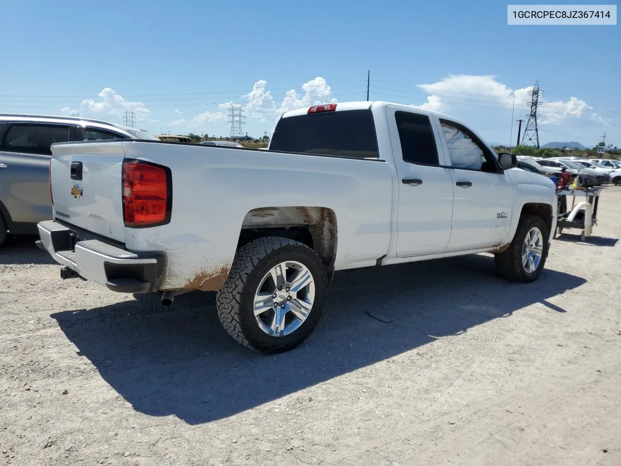 2018 Chevrolet Silverado C1500 Custom VIN: 1GCRCPEC8JZ367414 Lot: 69267784