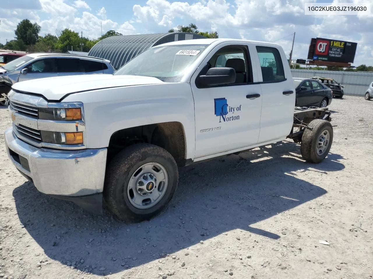 2018 Chevrolet Silverado K2500 Heavy Duty VIN: 1GC2KUEG3JZ196030 Lot: 69315344