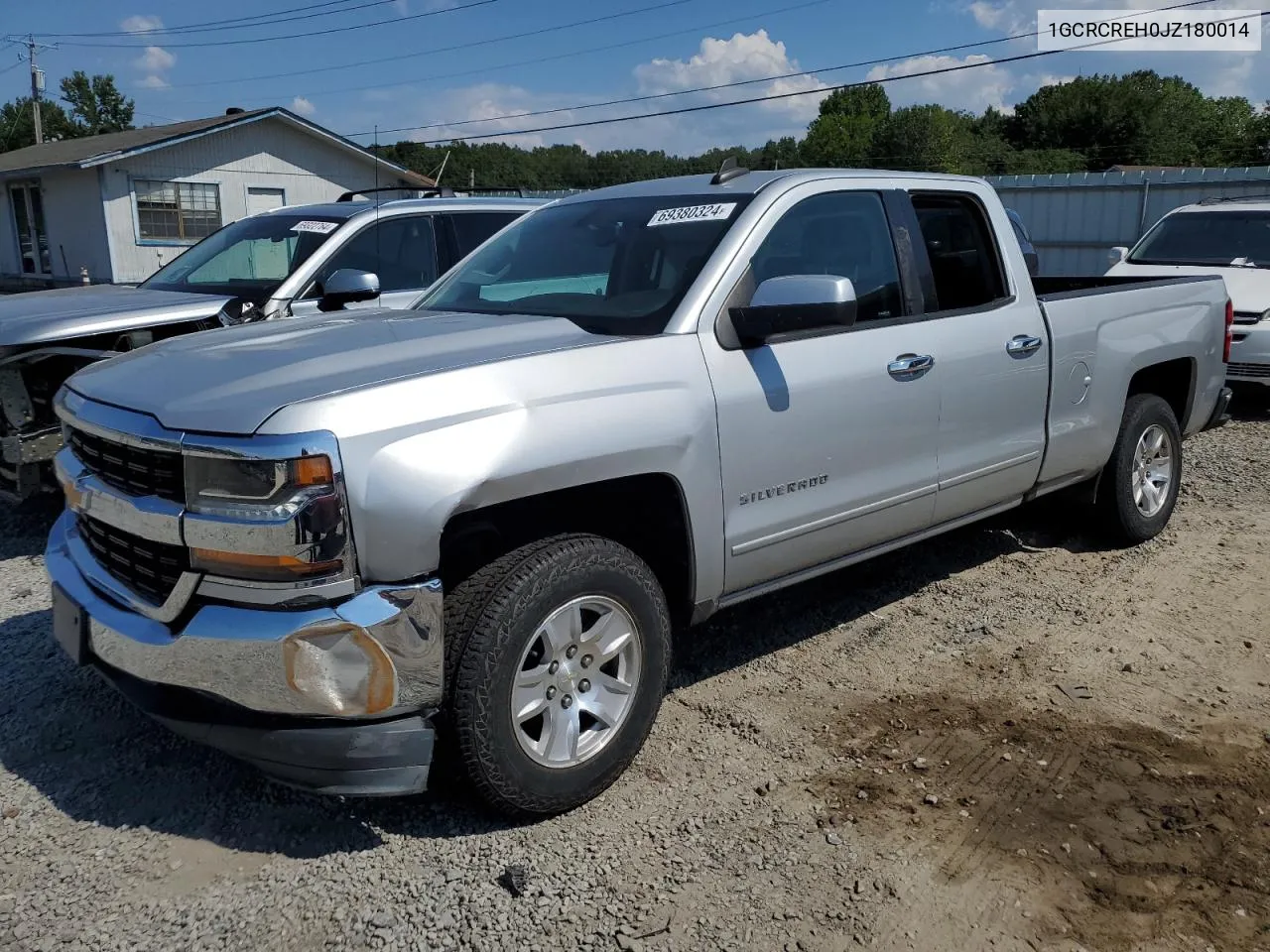 2018 Chevrolet Silverado C1500 Lt VIN: 1GCRCREH0JZ180014 Lot: 69380324