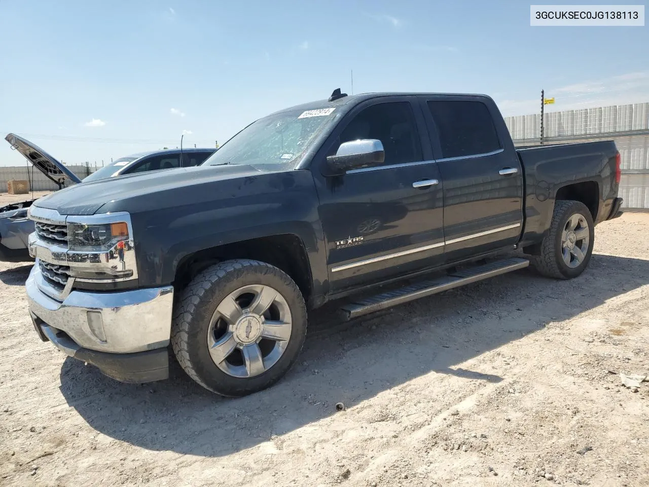 2018 Chevrolet Silverado K1500 Ltz VIN: 3GCUKSEC0JG138113 Lot: 69422914