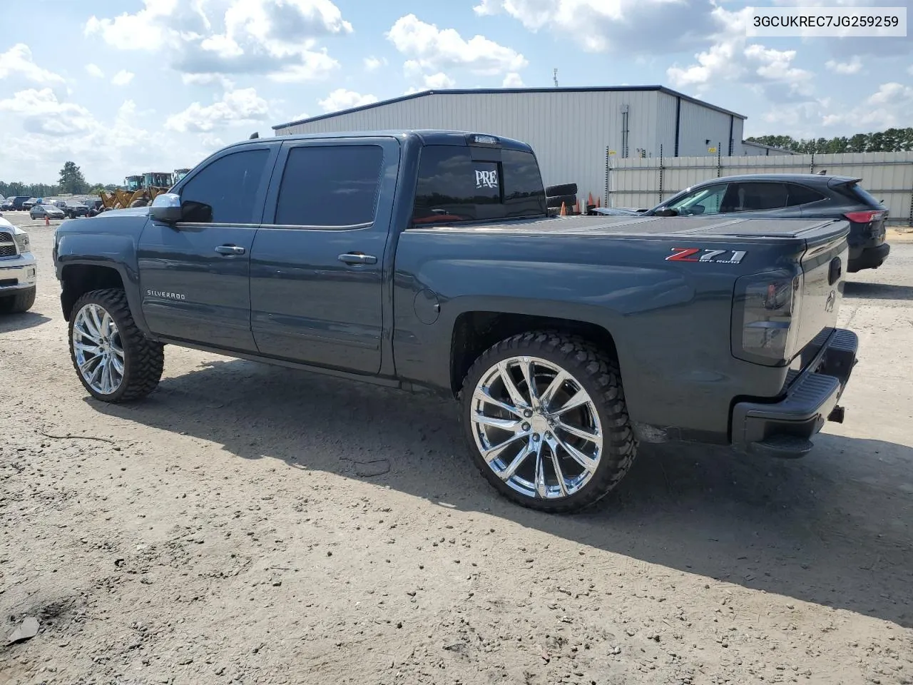 2018 Chevrolet Silverado K1500 Lt VIN: 3GCUKREC7JG259259 Lot: 69746584