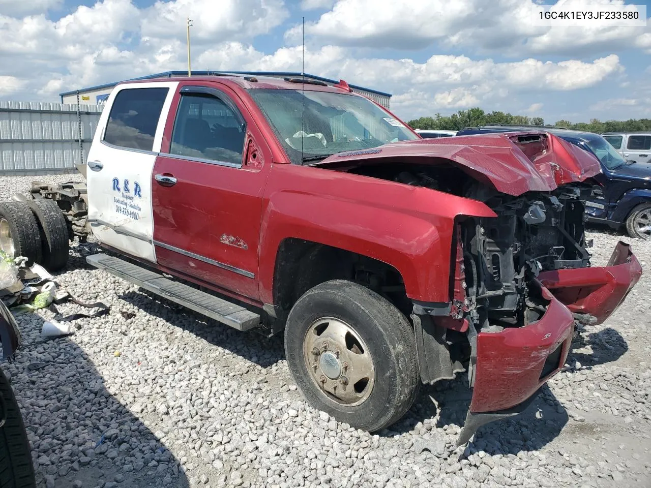 1GC4K1EY3JF233580 2018 Chevrolet Silverado K3500 High Country