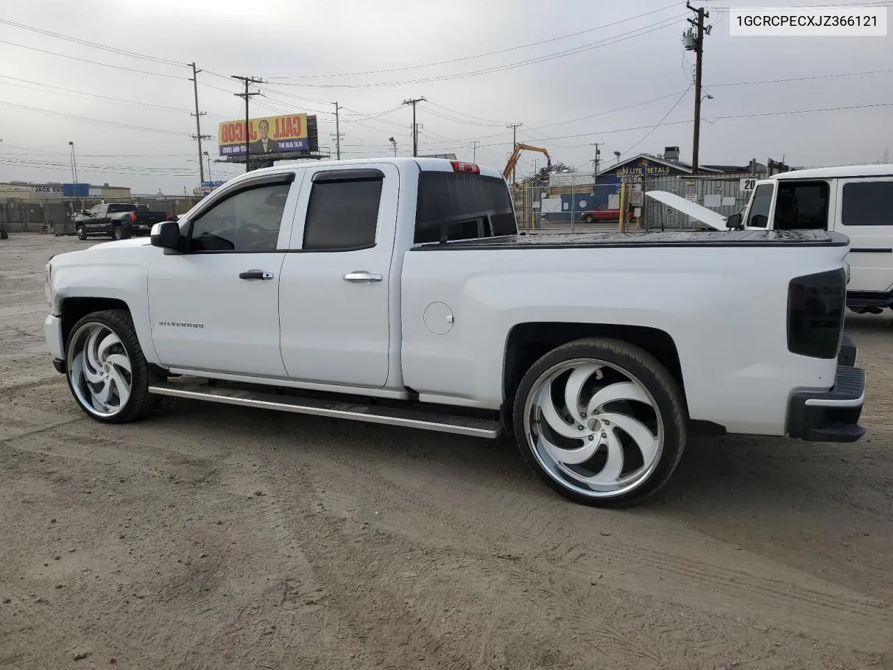 2018 Chevrolet Silverado C1500 Custom VIN: 1GCRCPECXJZ366121 Lot: 69961584