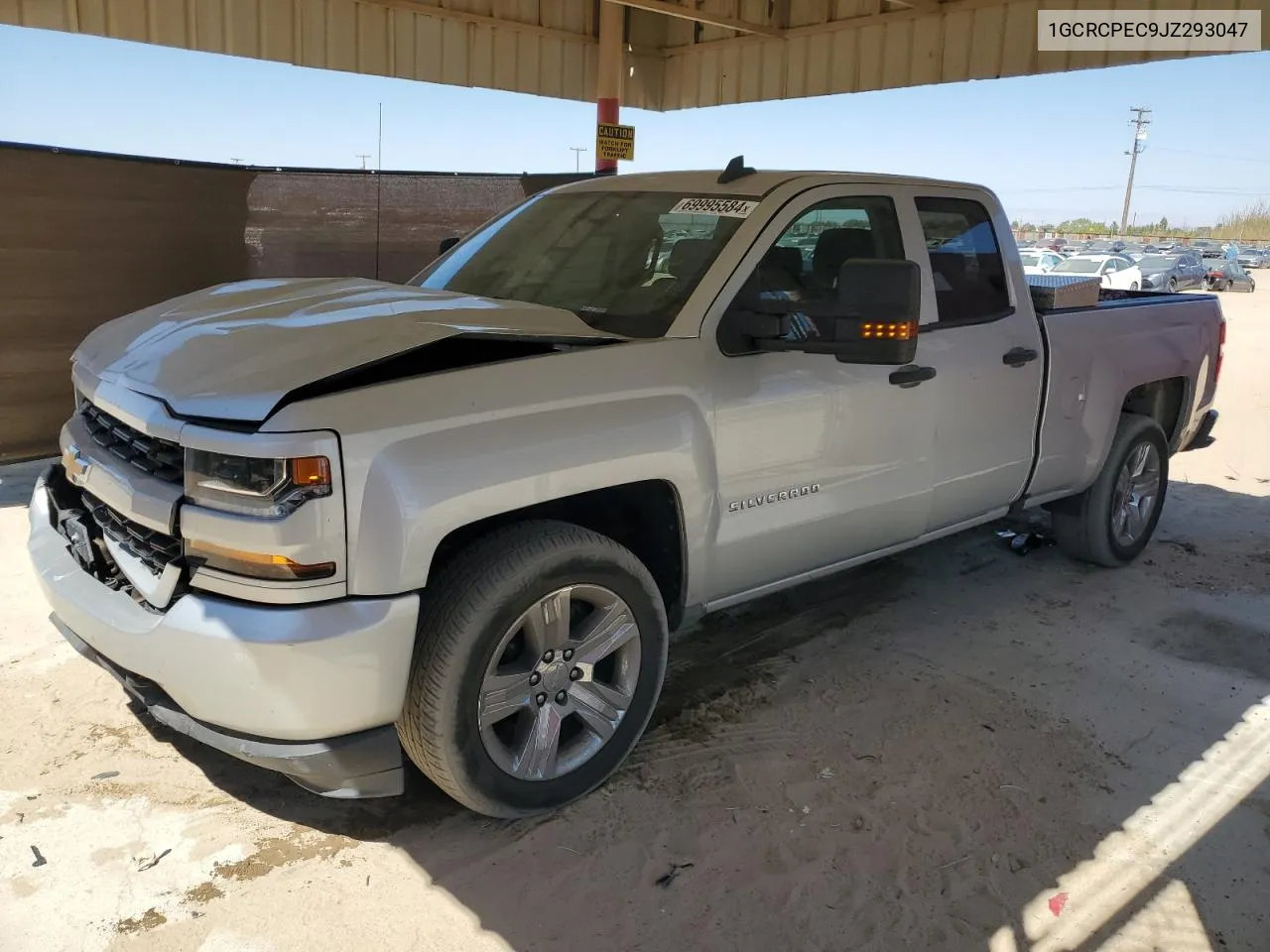 2018 Chevrolet Silverado C1500 Custom VIN: 1GCRCPEC9JZ293047 Lot: 69995584