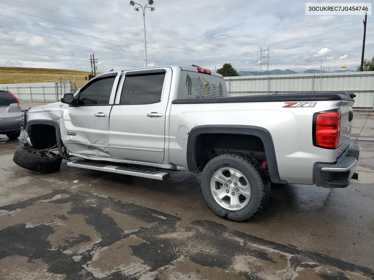 2018 Chevrolet Silverado K1500 Lt VIN: 3GCUKREC7JG454746 Lot: 70008264