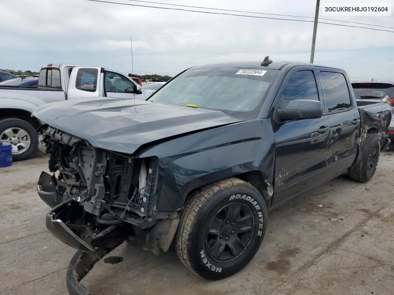 2018 Chevrolet Silverado K1500 Lt VIN: 3GCUKREH8JG192604 Lot: 70222504