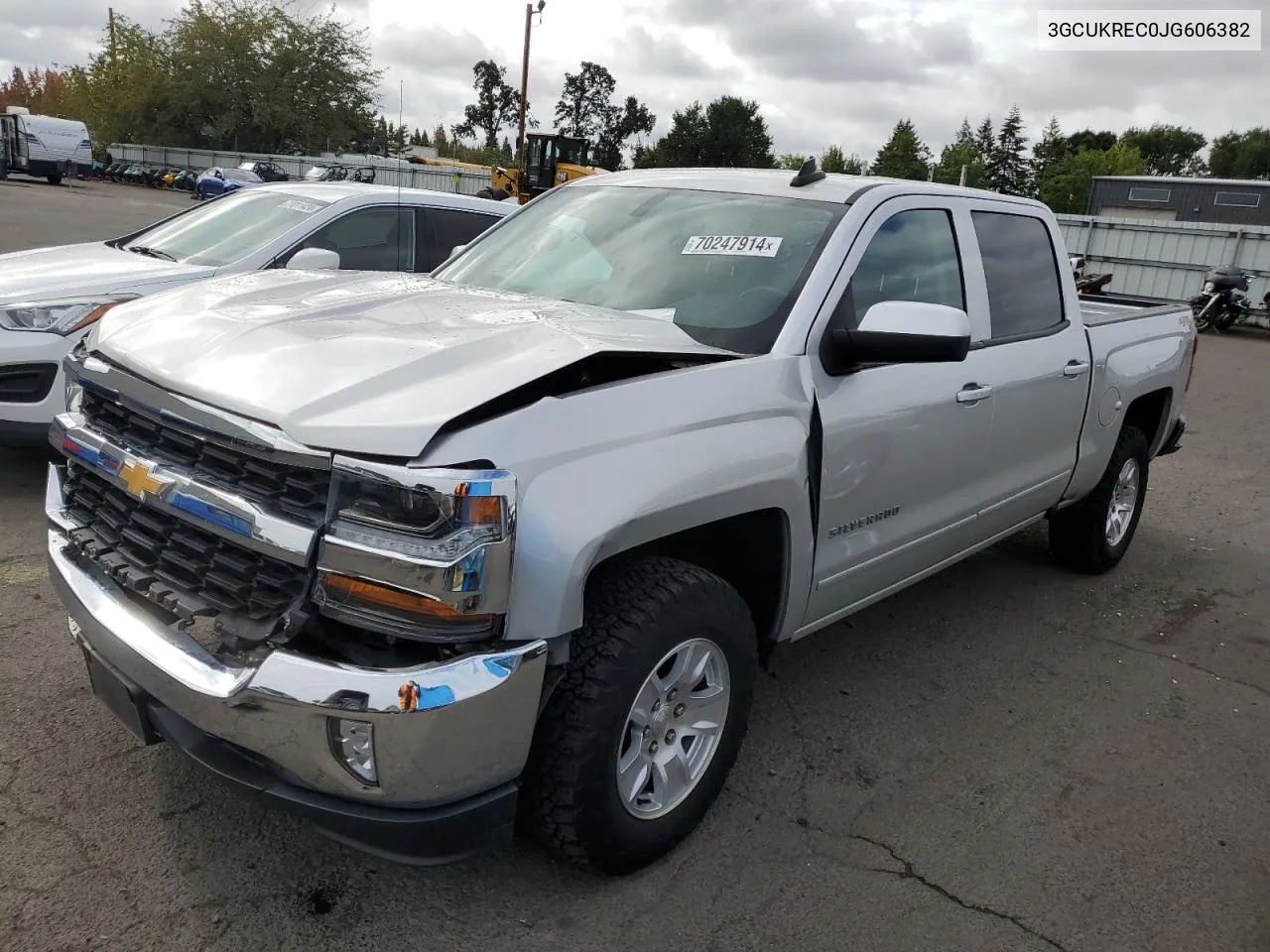 2018 Chevrolet Silverado K1500 Lt VIN: 3GCUKREC0JG606382 Lot: 70247914