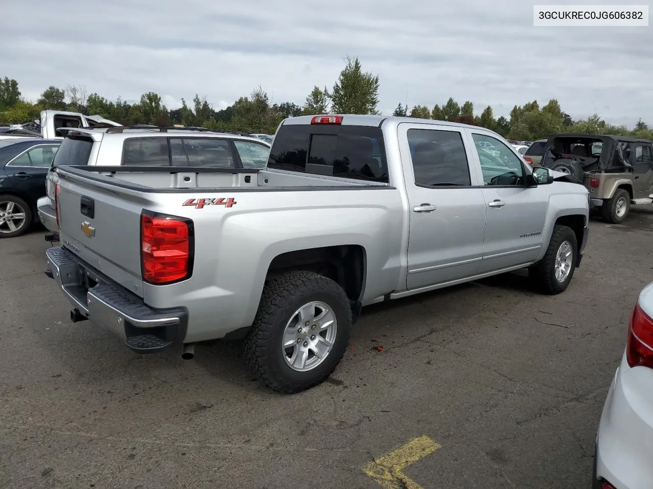 2018 Chevrolet Silverado K1500 Lt VIN: 3GCUKREC0JG606382 Lot: 70247914