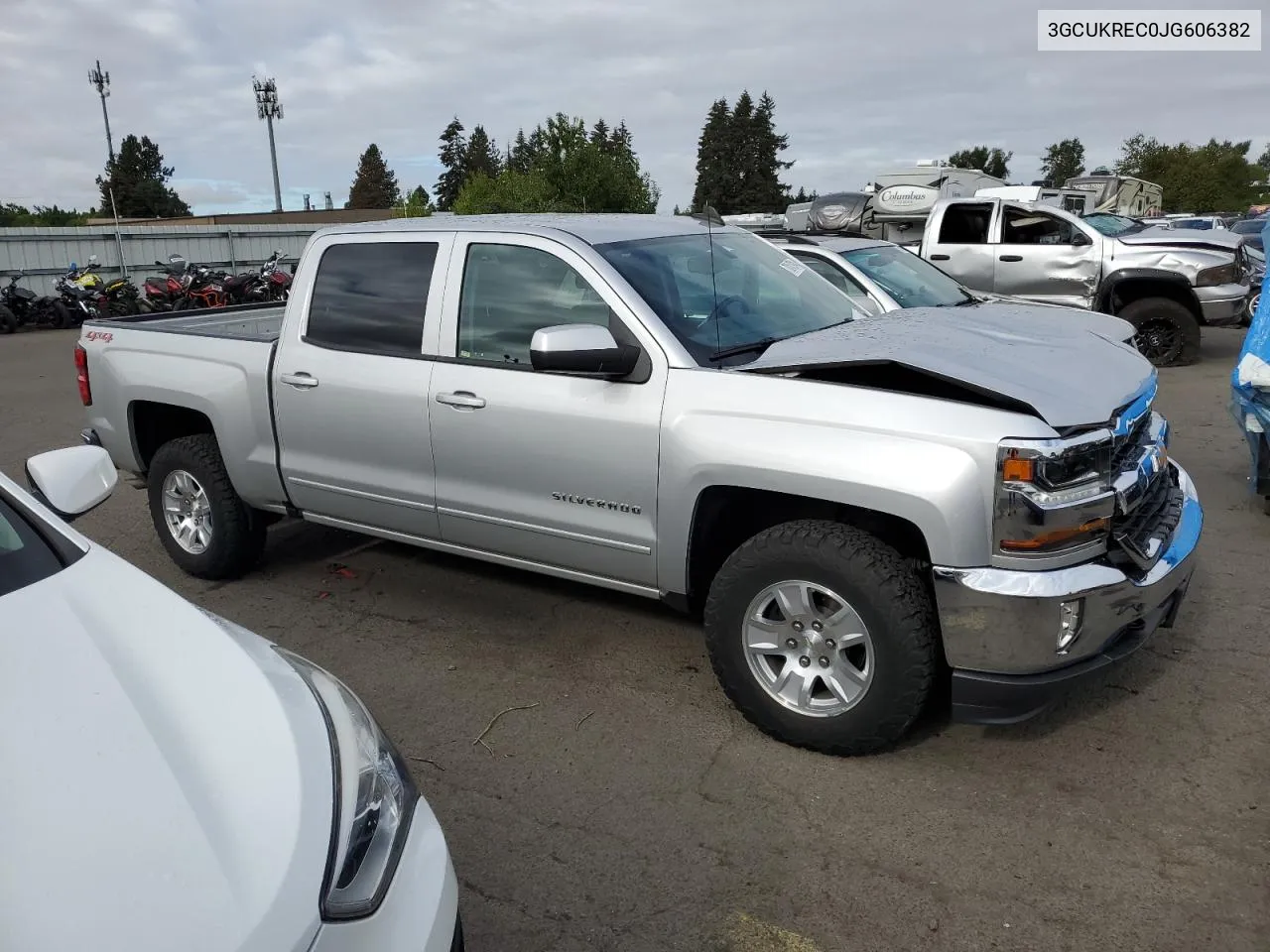 2018 Chevrolet Silverado K1500 Lt VIN: 3GCUKREC0JG606382 Lot: 70247914