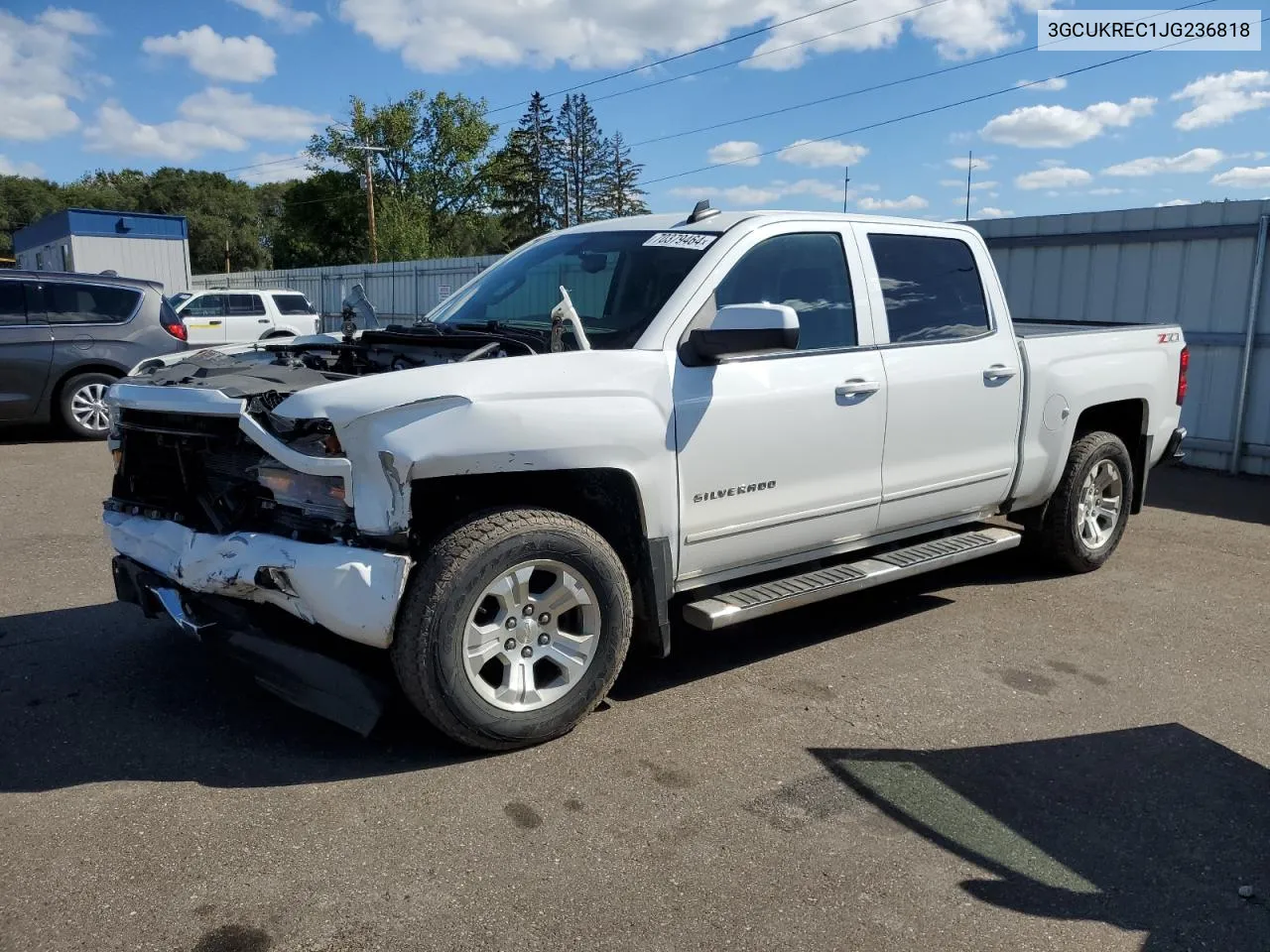 2018 Chevrolet Silverado K1500 Lt VIN: 3GCUKREC1JG236818 Lot: 70379464