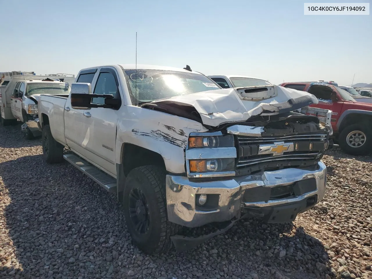 1GC4K0CY6JF194092 2018 Chevrolet Silverado K3500 Ltz