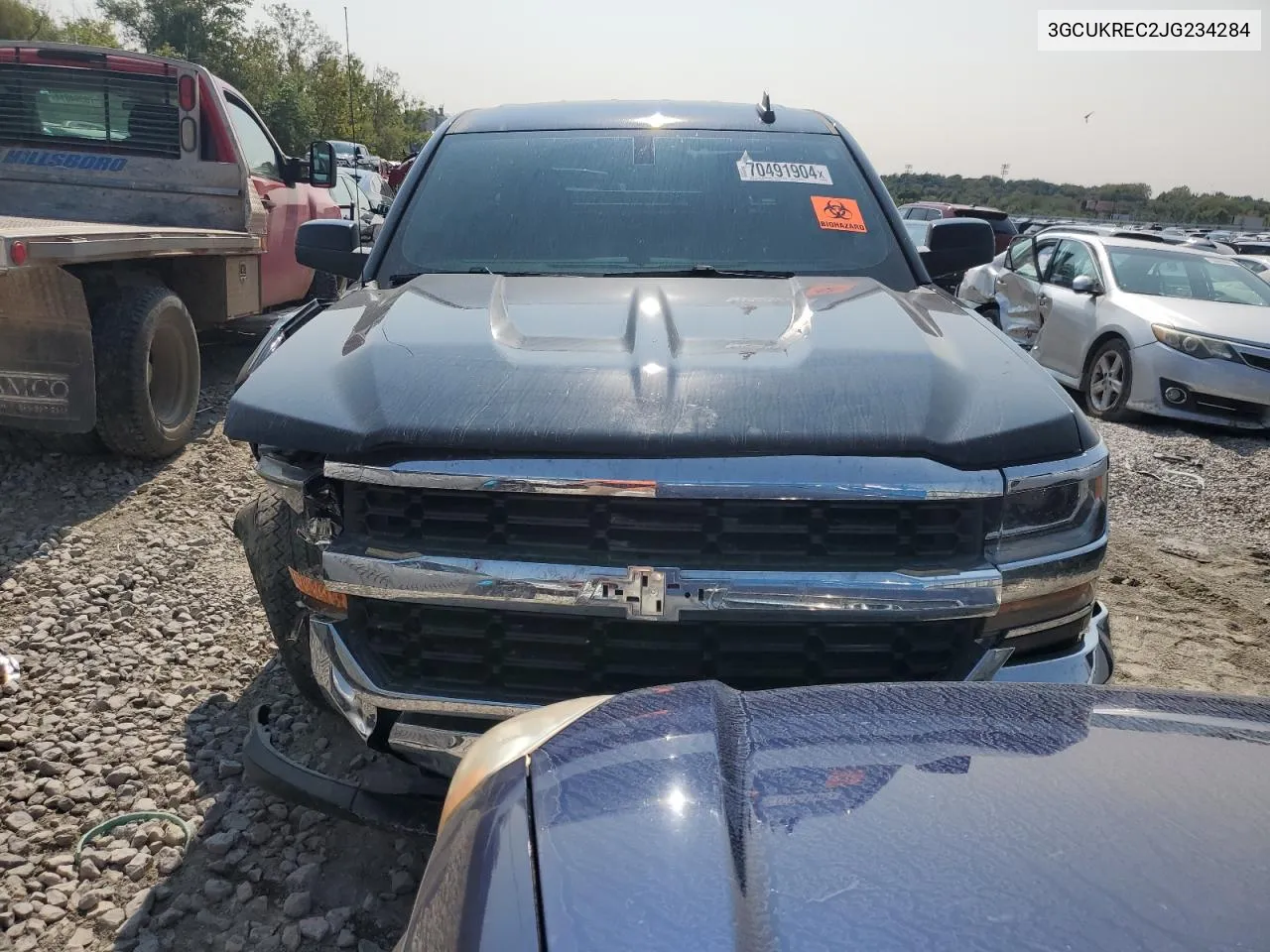 2018 Chevrolet Silverado K1500 Lt VIN: 3GCUKREC2JG234284 Lot: 70491904