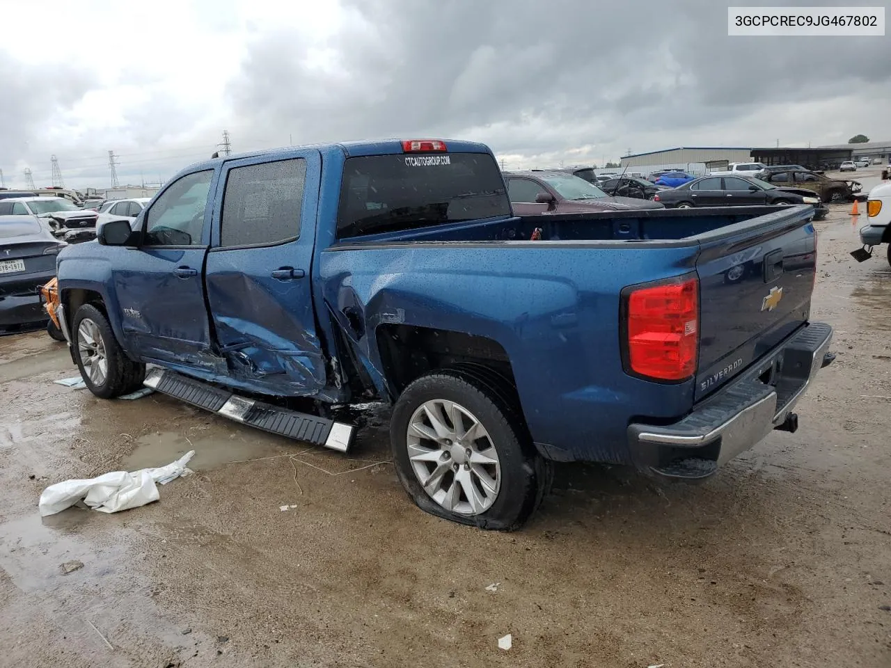 2018 Chevrolet Silverado C1500 Lt VIN: 3GCPCREC9JG467802 Lot: 70518574