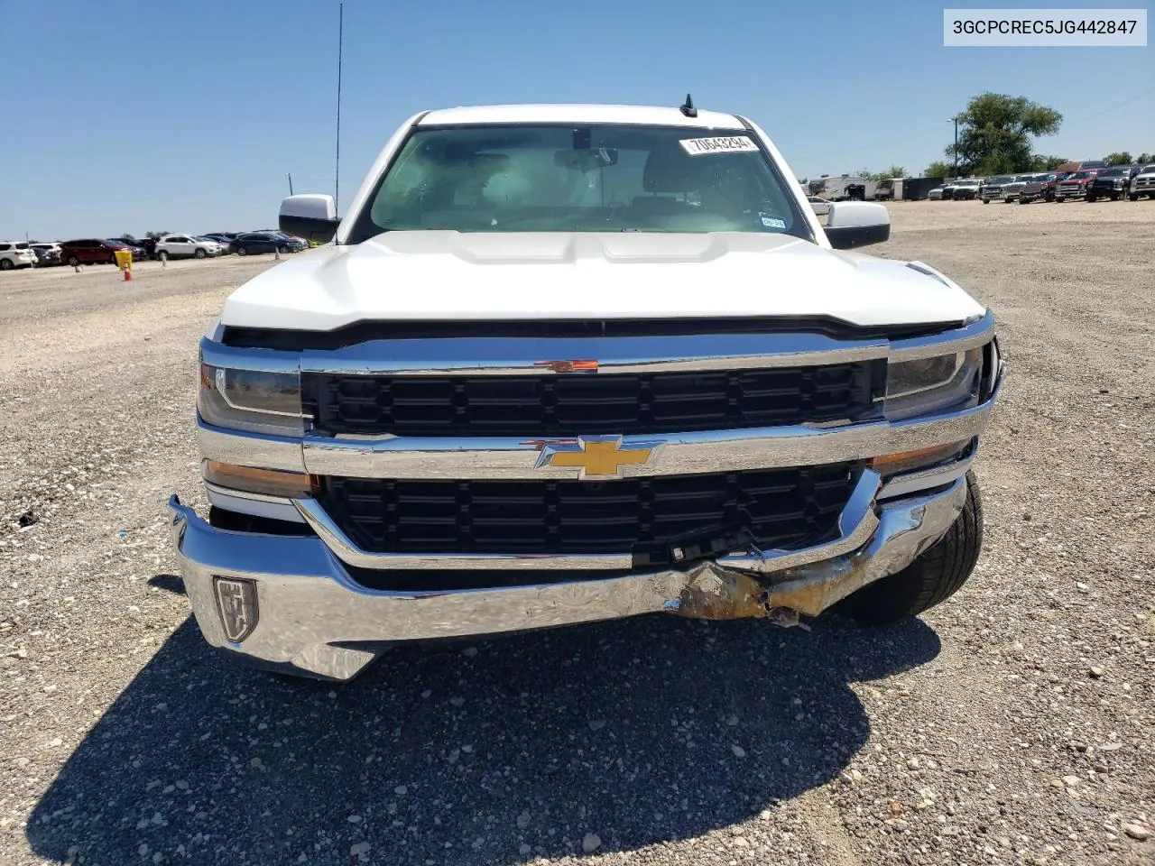 2018 Chevrolet Silverado C1500 Lt VIN: 3GCPCREC5JG442847 Lot: 70643294