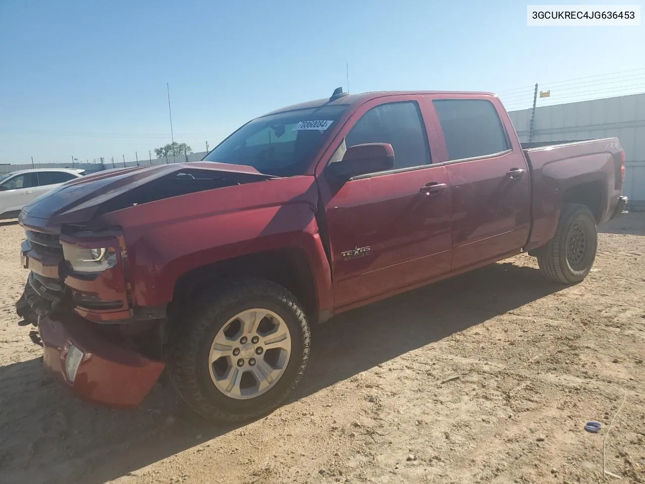 2018 Chevrolet Silverado K1500 Lt VIN: 3GCUKREC4JG636453 Lot: 70860084