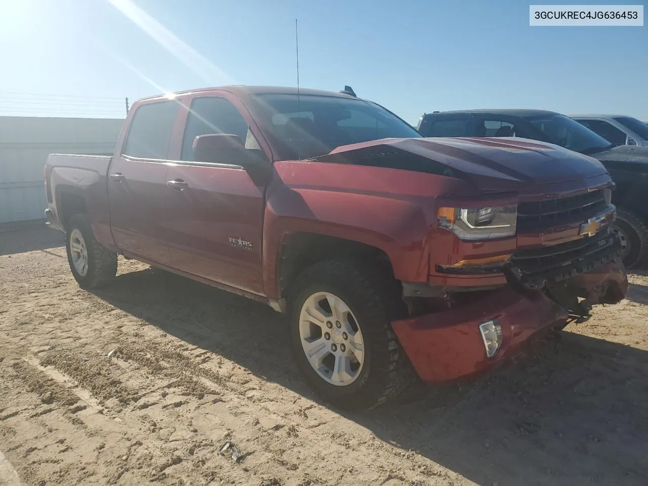 2018 Chevrolet Silverado K1500 Lt VIN: 3GCUKREC4JG636453 Lot: 70860084