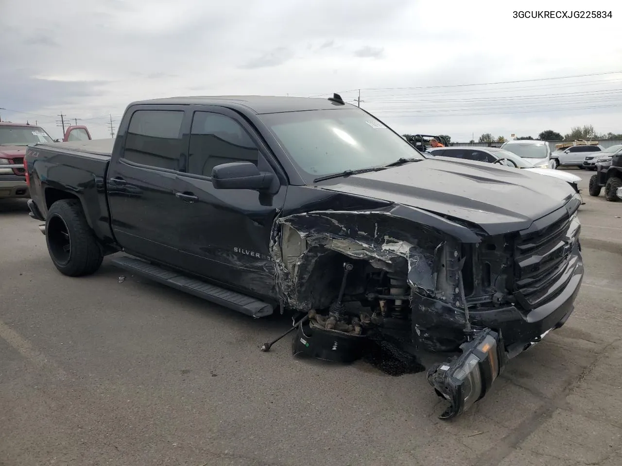 2018 Chevrolet Silverado K1500 Lt VIN: 3GCUKRECXJG225834 Lot: 71631924